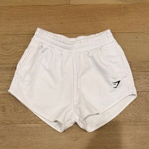Gymshark Women's White Athletic Shorts